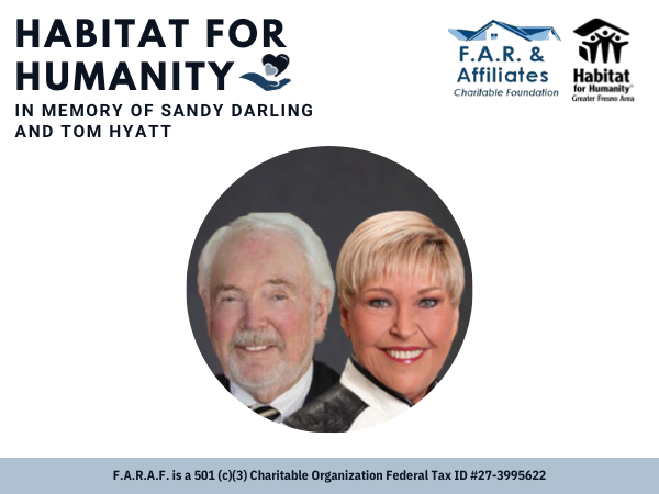 FARAF Habitat for Humanity in Memory of Sandy Darling