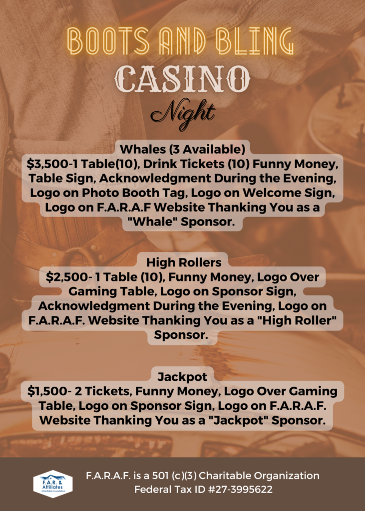 2024 Casino Night Sponsorship Opportunities